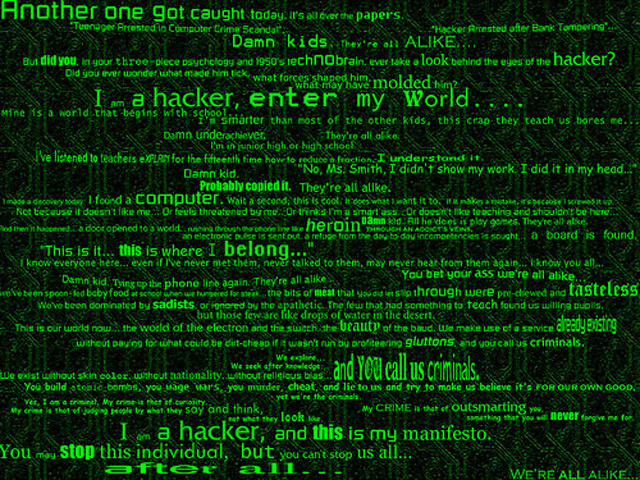 The Hackers Manifesto