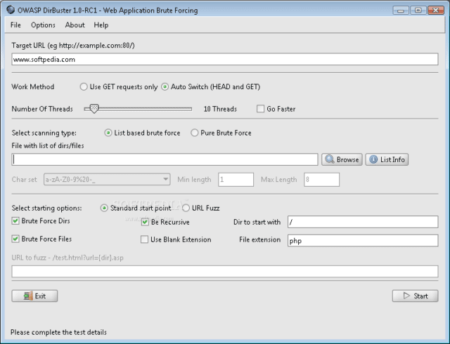 DirBuster Download - Brute Force Directories & Files Names