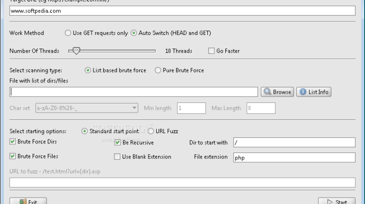 DirBuster Download - Brute Force Directories & Files Names