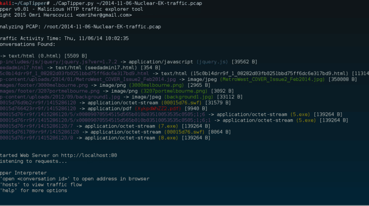 CapTipper - Explore Malicious HTTP Traffic