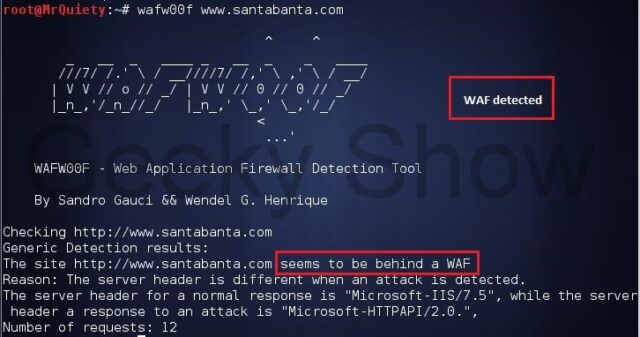 WAFW00F - Fingerprint & Identify Web Application Firewall (WAF) Products