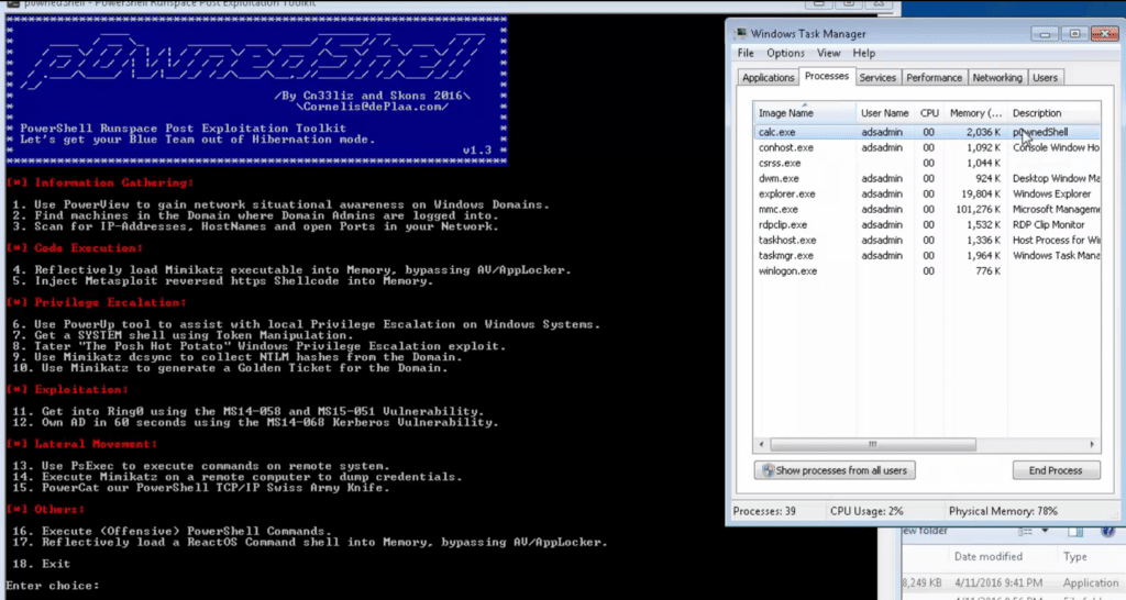 p0wnedShell - PowerShell Runspace Post Exploitation Toolkit - Darknet ...