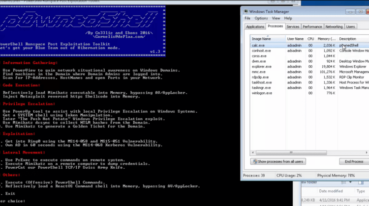 p0wnedShell - PowerShell Runspace Post Exploitation Toolkit