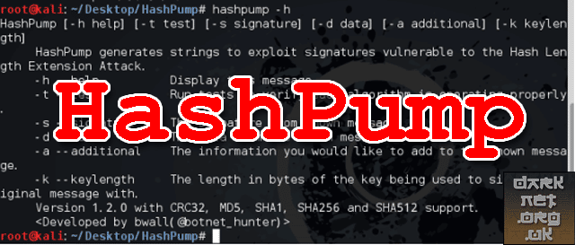 HashPump - Exploit Hash Length Extension Attack