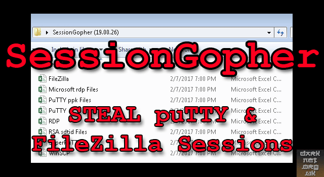 SessionGopher - Session Extraction Tool