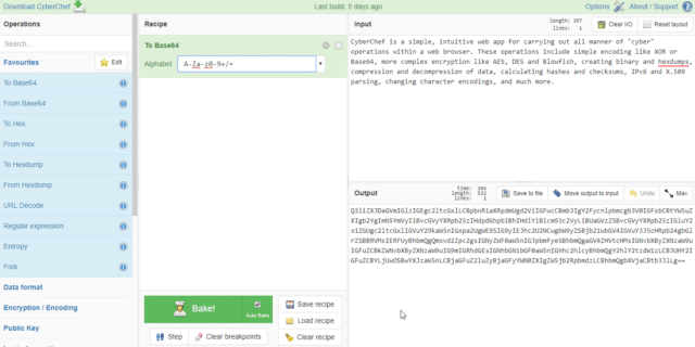 CyberChef - Cyber Swiss Army Knife