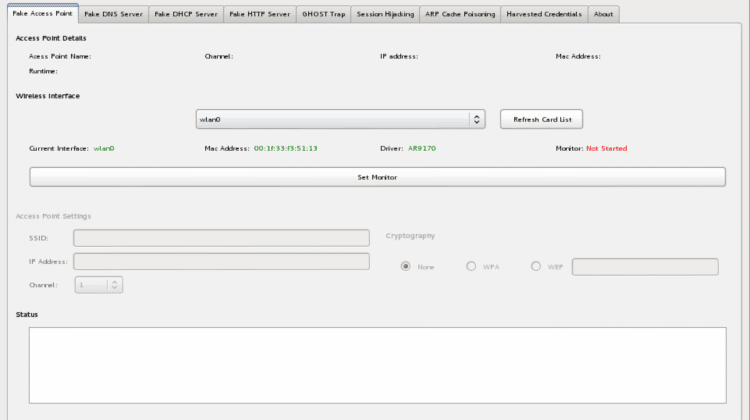 Ghost Phisher - Phishing Attack Tool With GUI