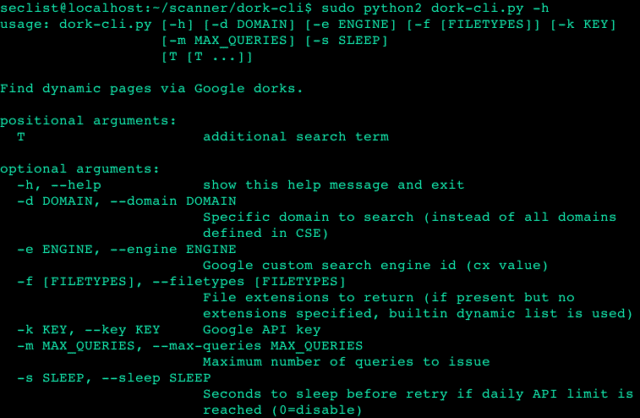 dork-cli - Command-line Google Dork Tool