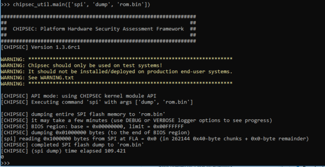 CHIPSEC - Platform Security Assessment Framework