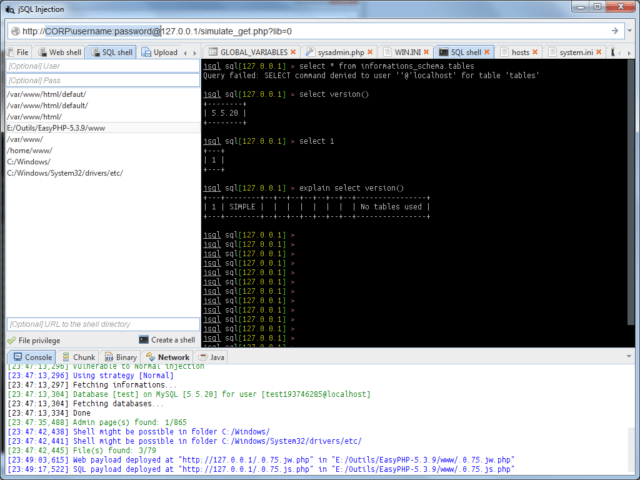 jSQL - Automatic SQL Injection Tool In Java