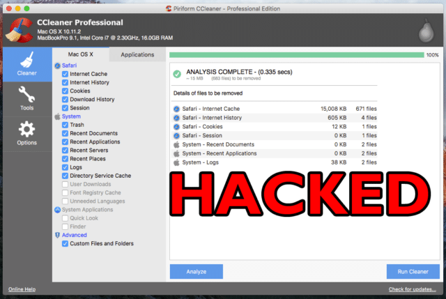 CCleaner Hack - Spreading Malware To Specific Tech Companies