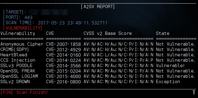 A2SV - Auto Scanning SSL Vulnerability Tool For Poodle & Heartbleed