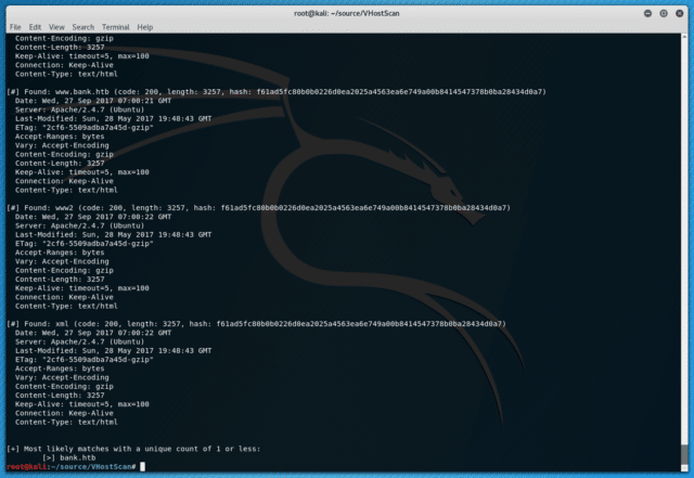 VHostScan - Virtual Host Scanner With Alias & Catch-All Detection