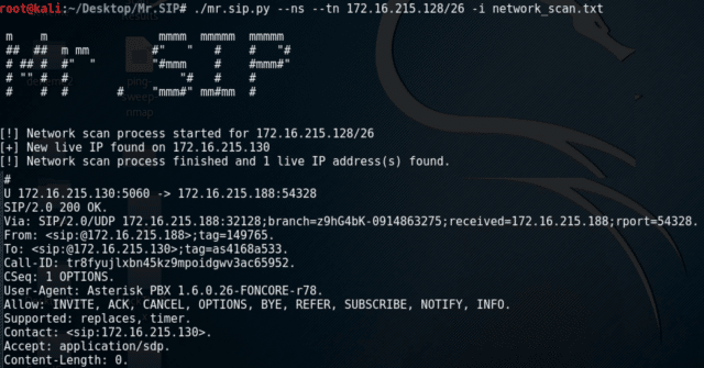 Mr.SIP - SIP Attack And Audit Tool