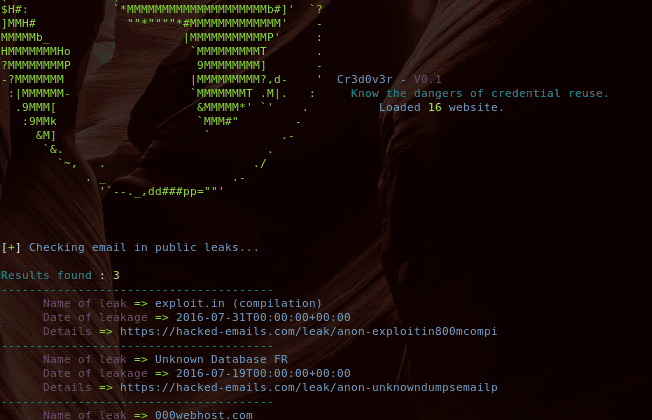 Cr3dOv3r - Credential Reuse Attack Tool