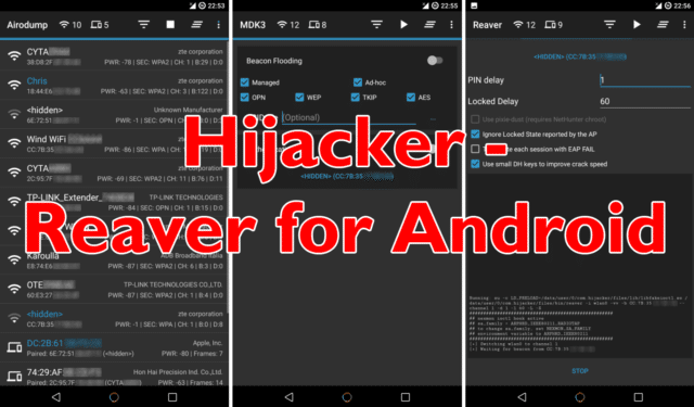 Hijacker - Reaver For Android Wifi Hacker App