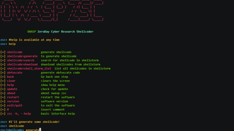 OWASP ZSC - Obfuscated Code Generator Tool