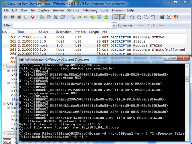 USBPcap - USB Packet Capture For Windows