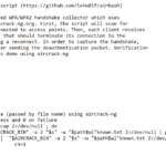 Airbash - Fully Automated WPA PSK Handshake Capture Script