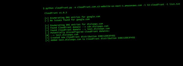 CloudFrunt - Identify Misconfigured CloudFront Domains