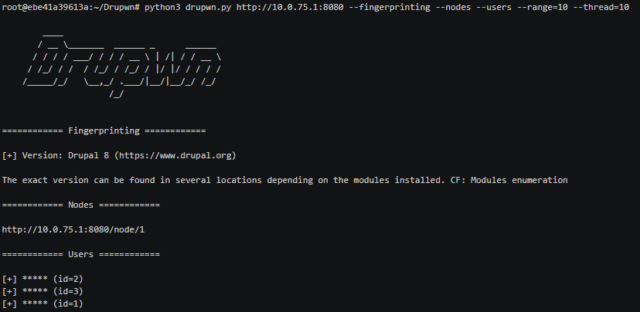 Drupwn - Drupal Enumeration Tool & Security Scanner