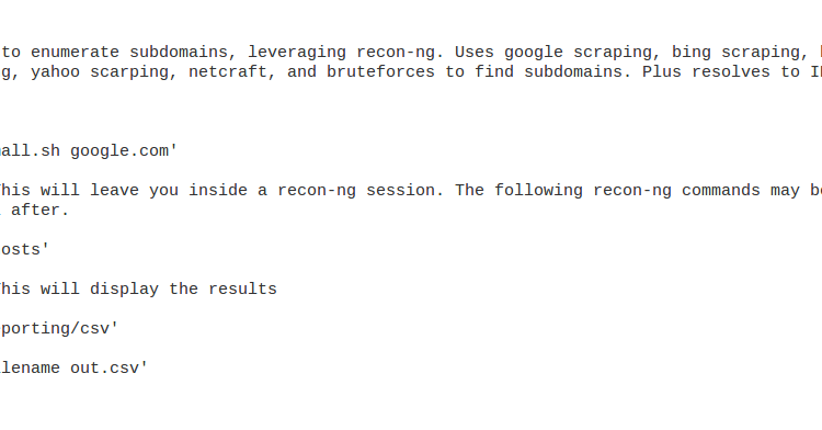 Enumall - Subdomain Discovery Using Recon-ng & AltDNS