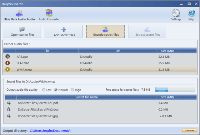 DeepSound - Audio Steganography Tool