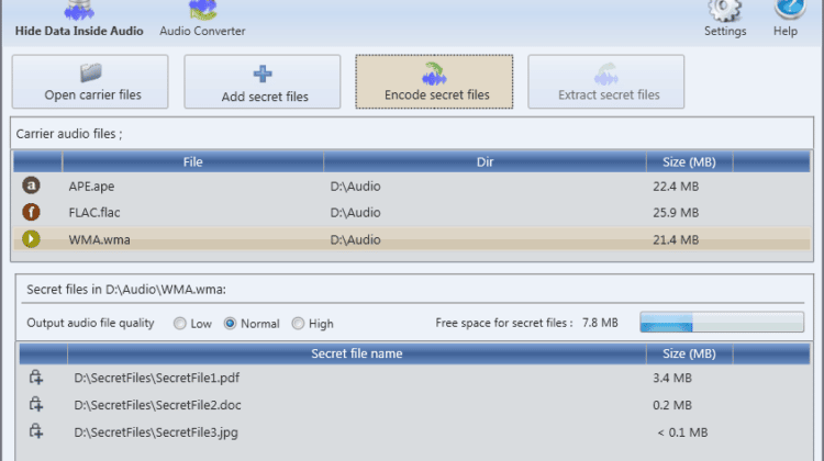 DeepSound - Audio Steganography Tool