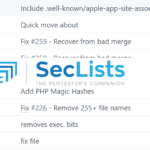 SecLists - Usernames, passwords, URLs, sensitive data patterns, fuzzing payloads, web shells
