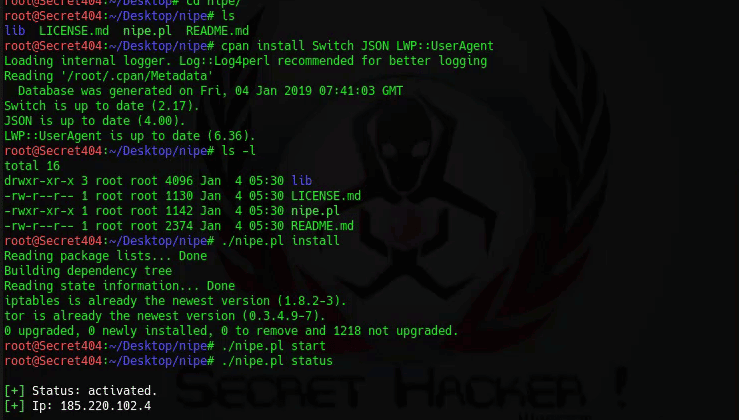 Nipe - Make Tor Default Gateway For Network
