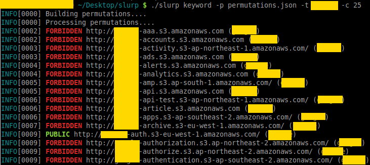 Slurp - Amazon AWS S3 Bucket Enumerator
