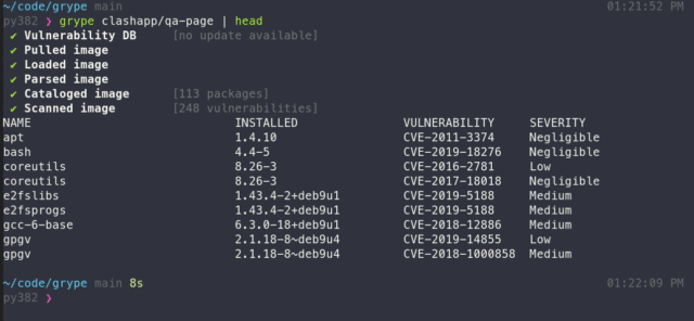 Grype - Vulnerability Scanner For Container Images & Filesystems