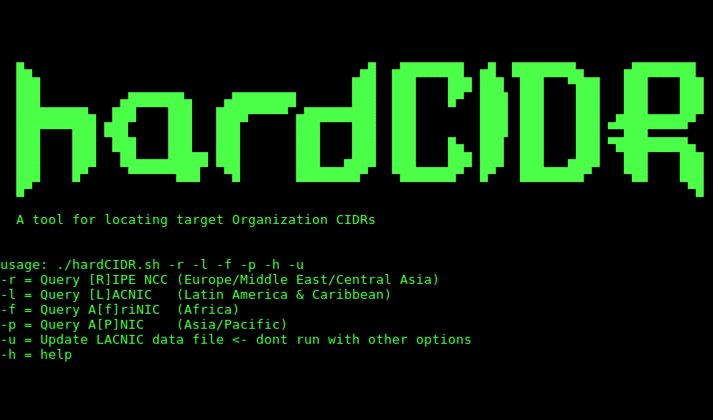 HardCIDR - Network CIDR and Range Discovery Tool