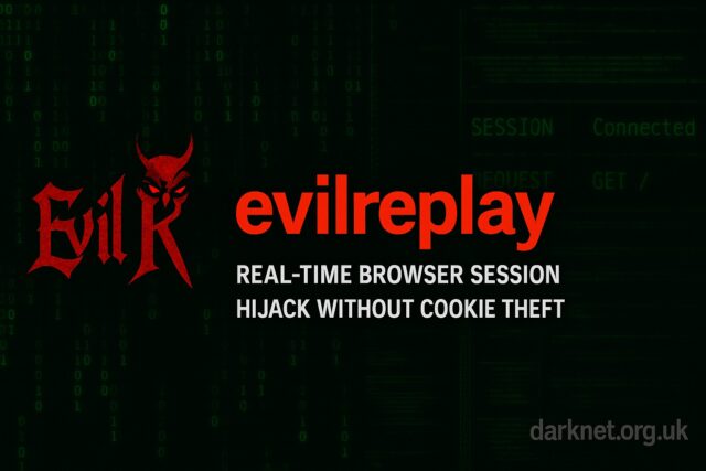 evilreplay - Real-Time Browser Session Hijack Without Cookie Theft