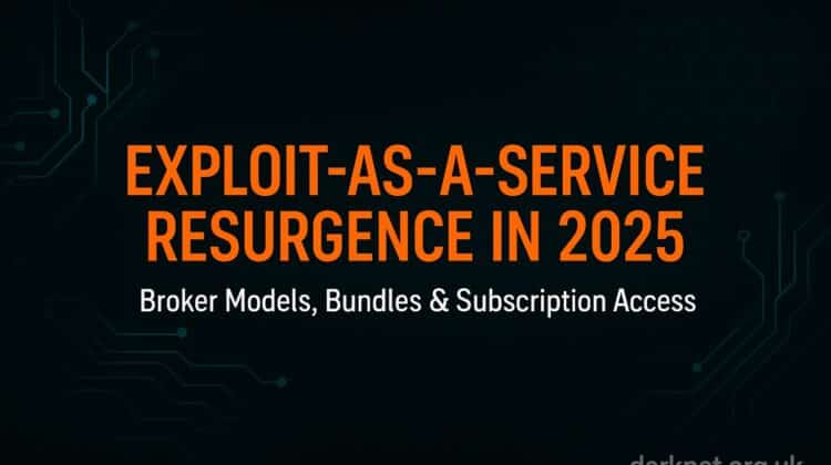 Exploit-as-a-Service Resurgence in 2025 - Broker Models, Bundles & Subscription Access