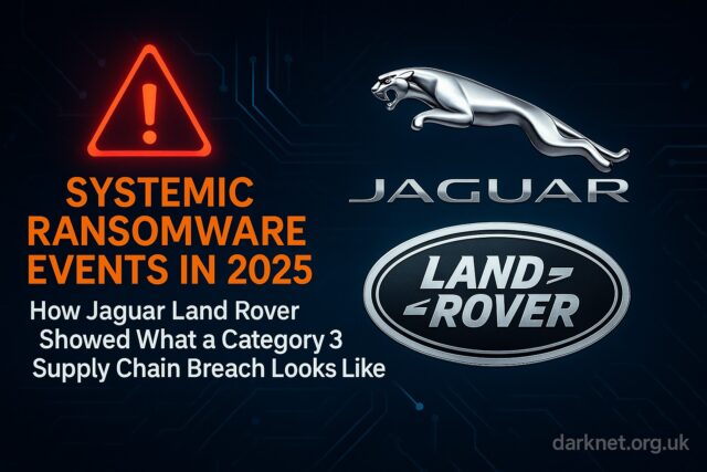 Systemic Ransomware Events in 2025 - How Jaguar Land Rover Showed What a Category 3 Supply Chain Breach Looks Like